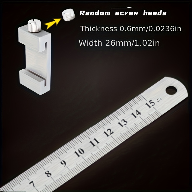 Règle d'échelle de trou de traceur de ligne de type T de haute précision,  jauge de marquage en acier inoxydable pour le travail de calcul de  bricolage, outils de mesure de charpentier