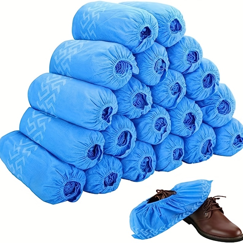 Copriscarpe Usa E Getta 100 Pezzi Copriscarpe Copriscarpe Impermeabili Blu  Vendita Calda Per Uso Domestico, Acquista Su Temu E Inizia A Risparmiare