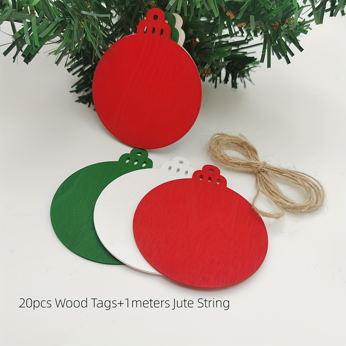 Round Wooden Ornaments With Hole Predrilled Wood Wood - Temu