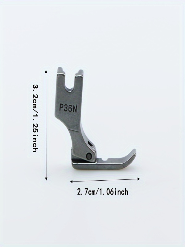 #T36N Narrow Zipper Foot with Plastic Bottom Suitable for Most of Industrial Sewing Machine