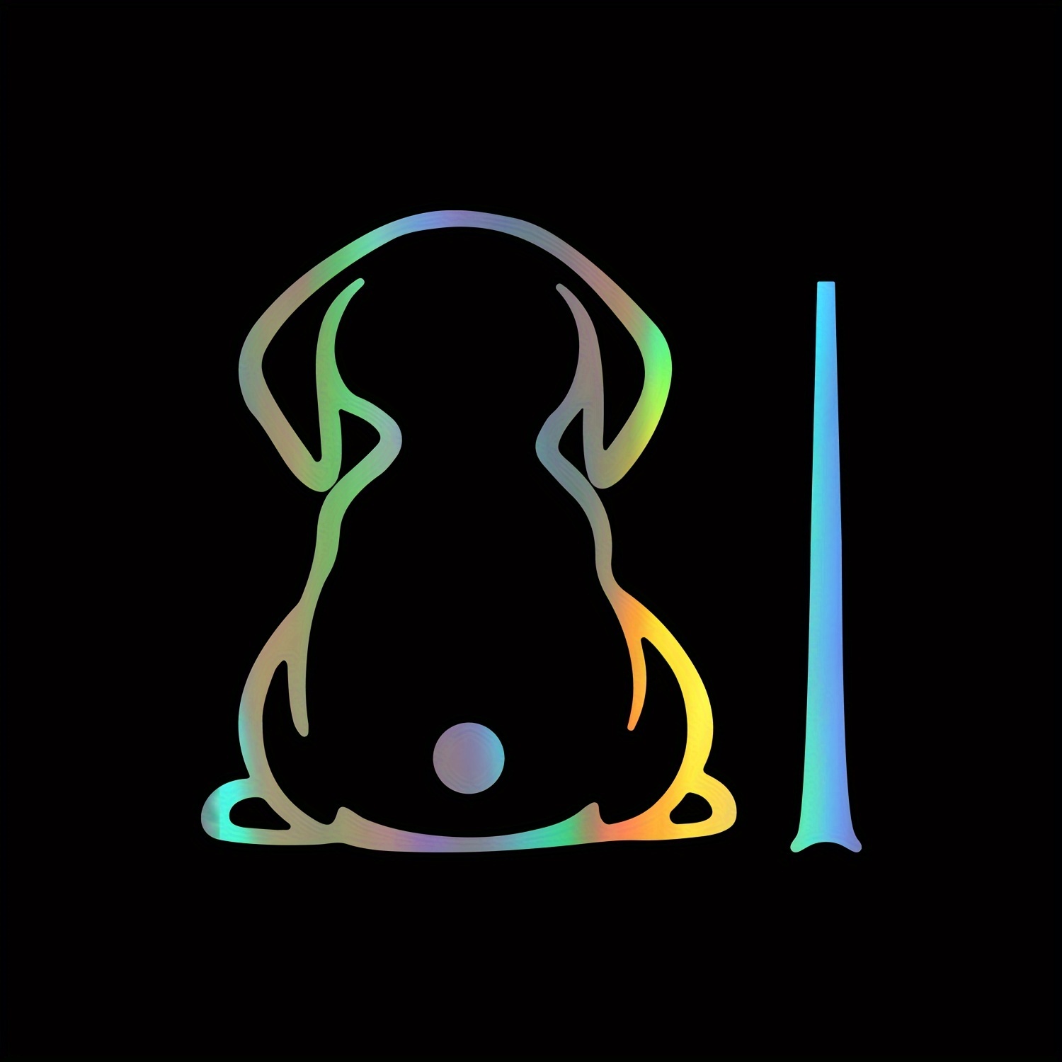 Image of Adorable Dog Back Car Vinyl Wiper Sticker For Car Truck Rear Window Windshield Funny Wagging Animal Tail Decal Universal Motorcycle Laptop Decoration