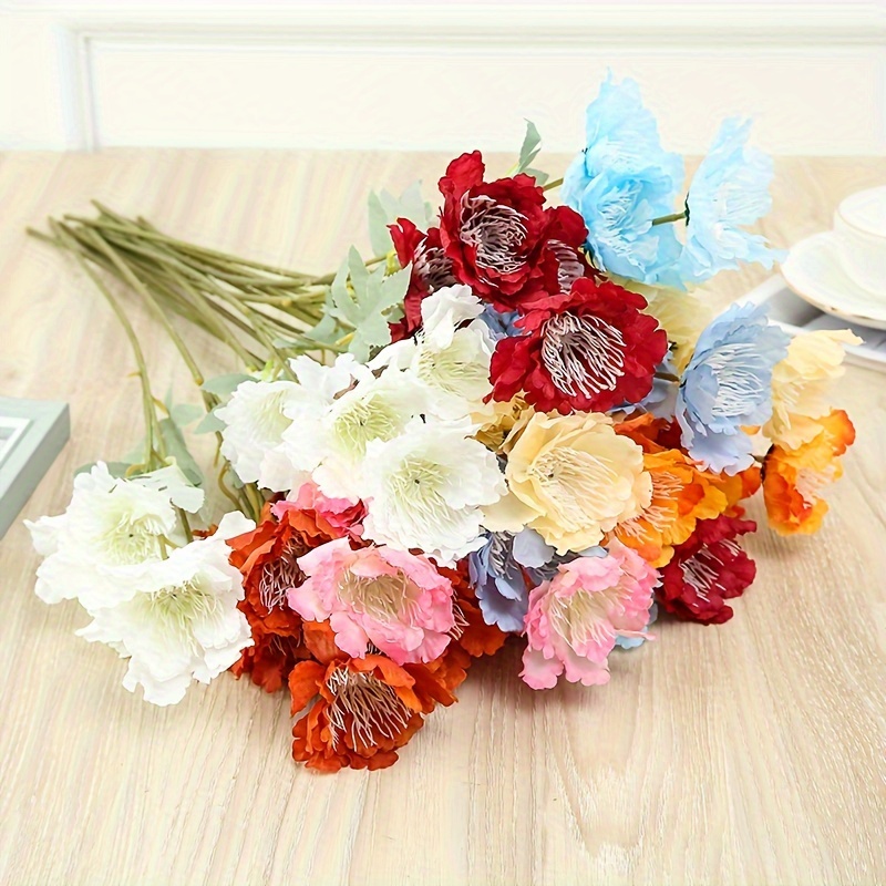 Autumn Simulation Flower Peony Real Touch Fake Flowers - Temu