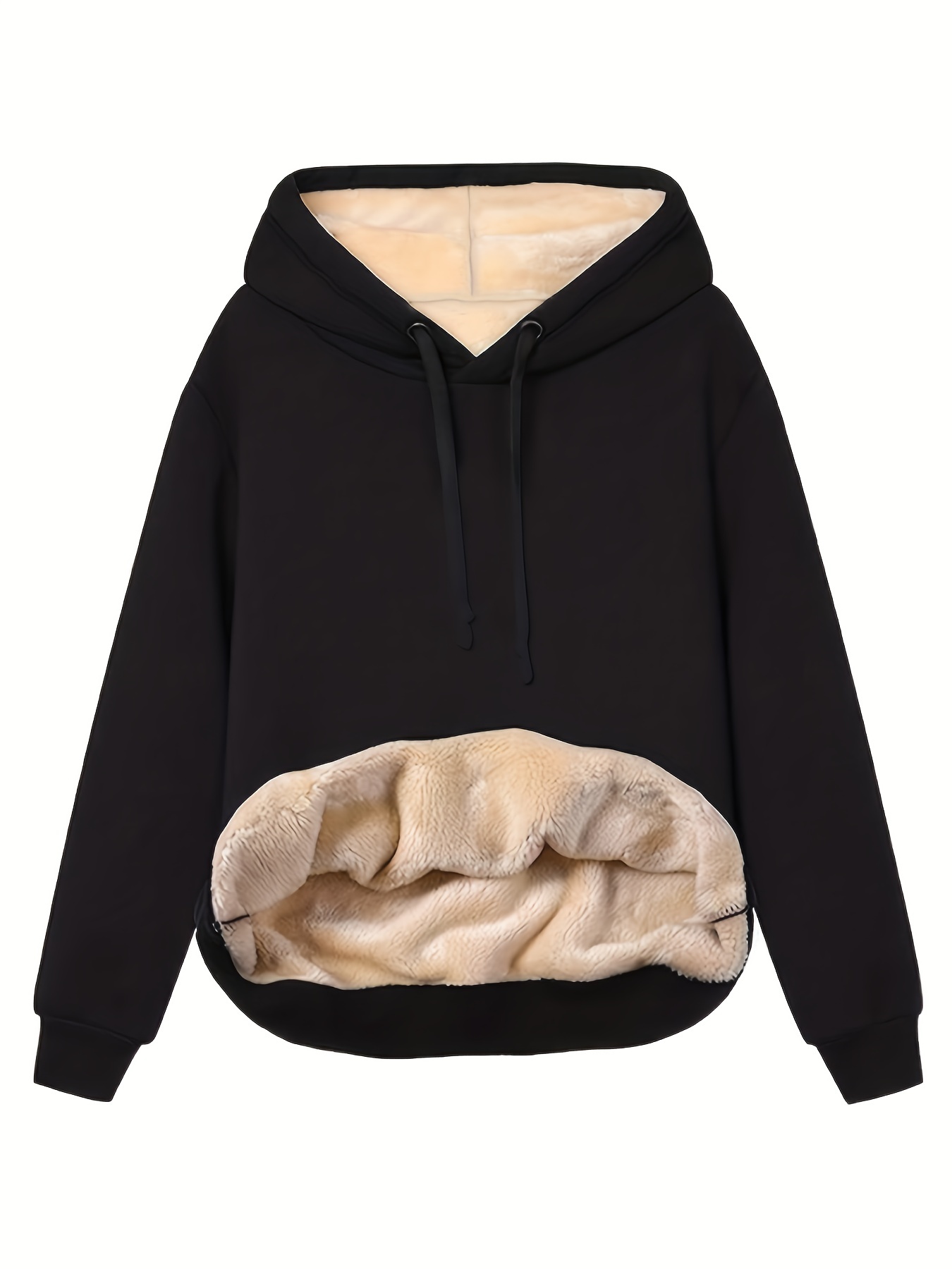 Solid Color Outdoor Sweatshirt Jacket Long Sleeves Keep Warm - Temu