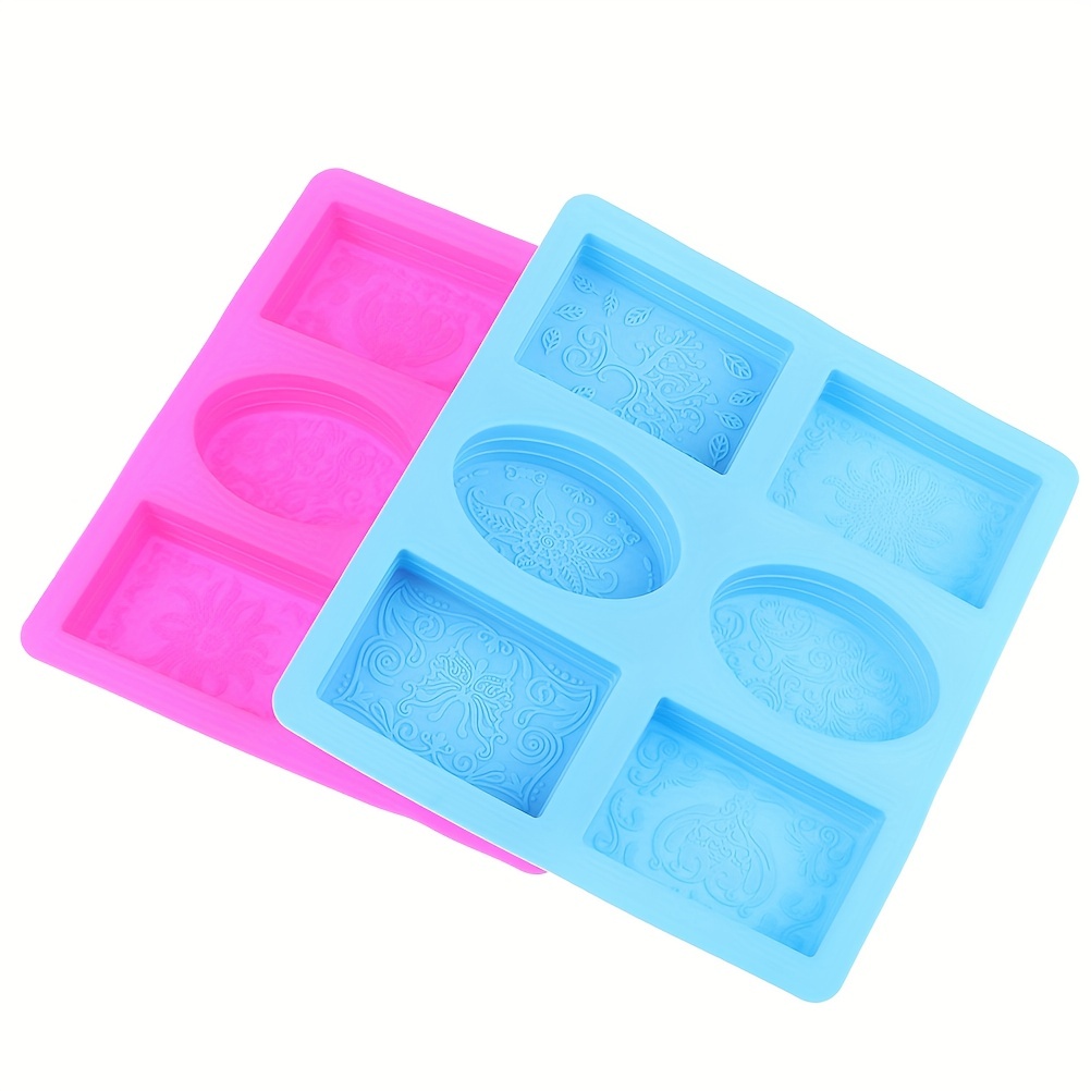 Oval Silicone Handmade Soap Mold 6 Cavity Classical Silicone - Temu