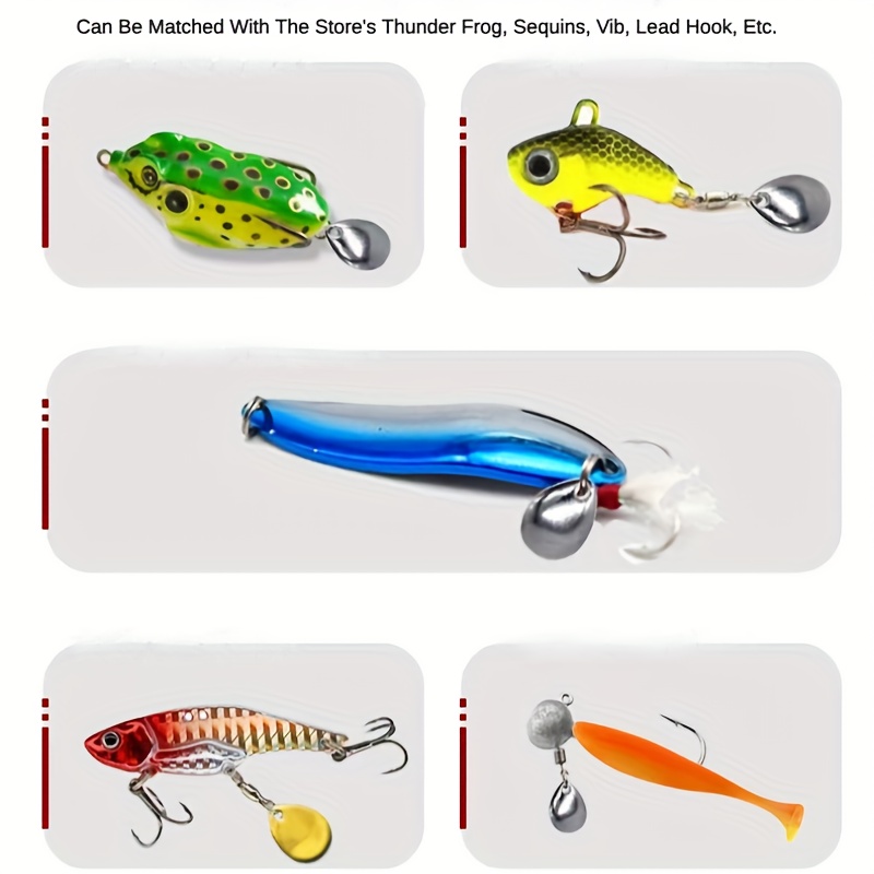 Spinner Blades For Hard Lures Worm Spinner Spoons Rigs - Temu