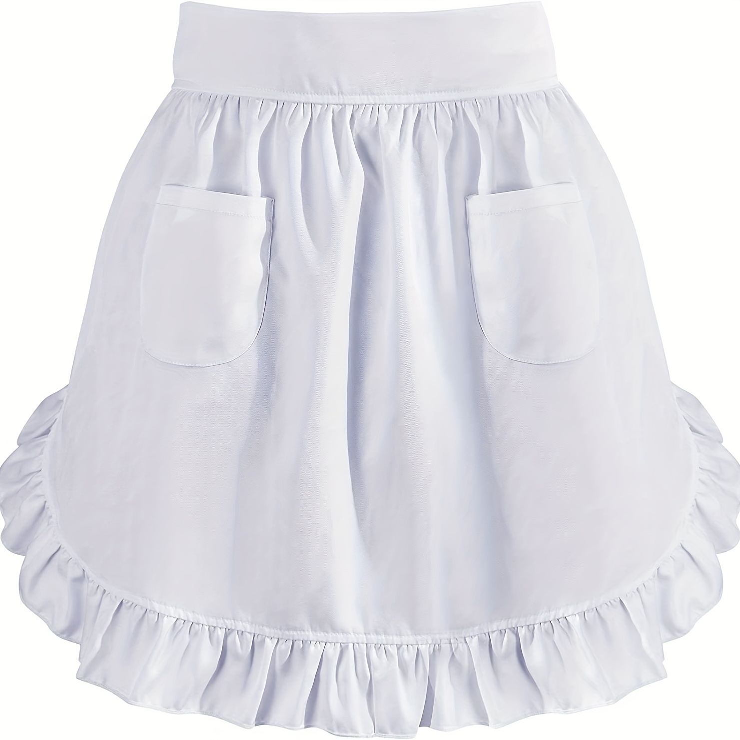 Best Sellers-retro Ruffle Apron Fancy Cute White Apron For Kitchen Cooking  Baking Cleaning Maid Costume Frilly Adorable Waitress Aprons Vintage Costum