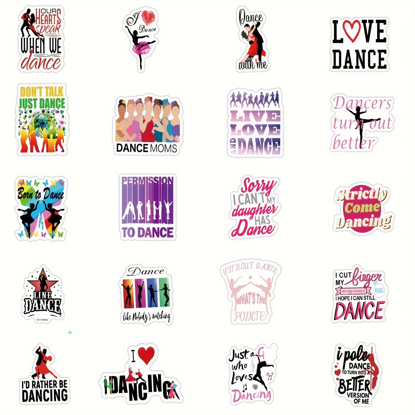 Dance Stickers Dance Stuff Dance Gifts Dance Party Favors - Temu
