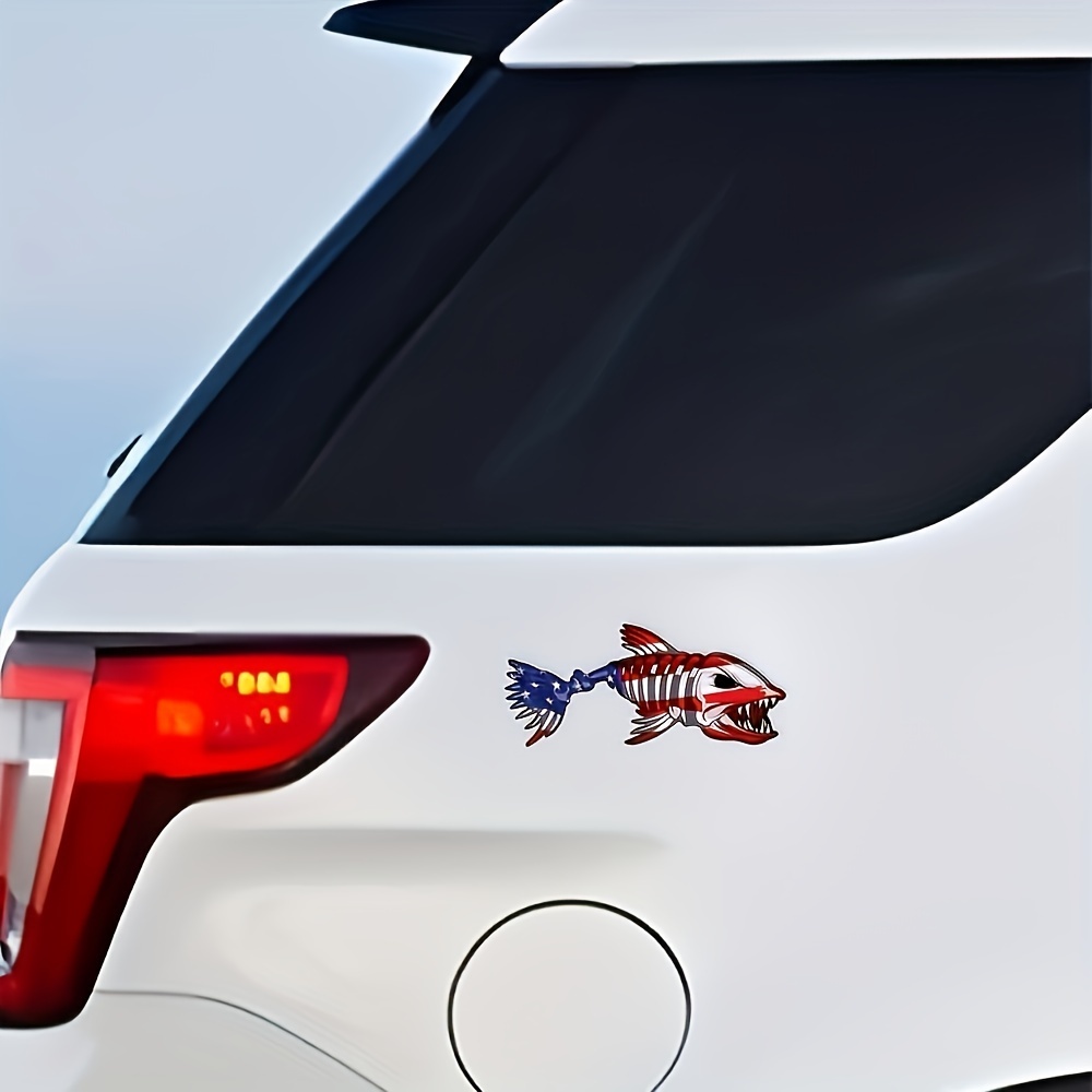  Fishing Rod American Flag Vinyl Decal - Patriotic Bumper  Sticker - Perfect for Laptops Tumblers Windows Cars Trucks Walls :  Automotive