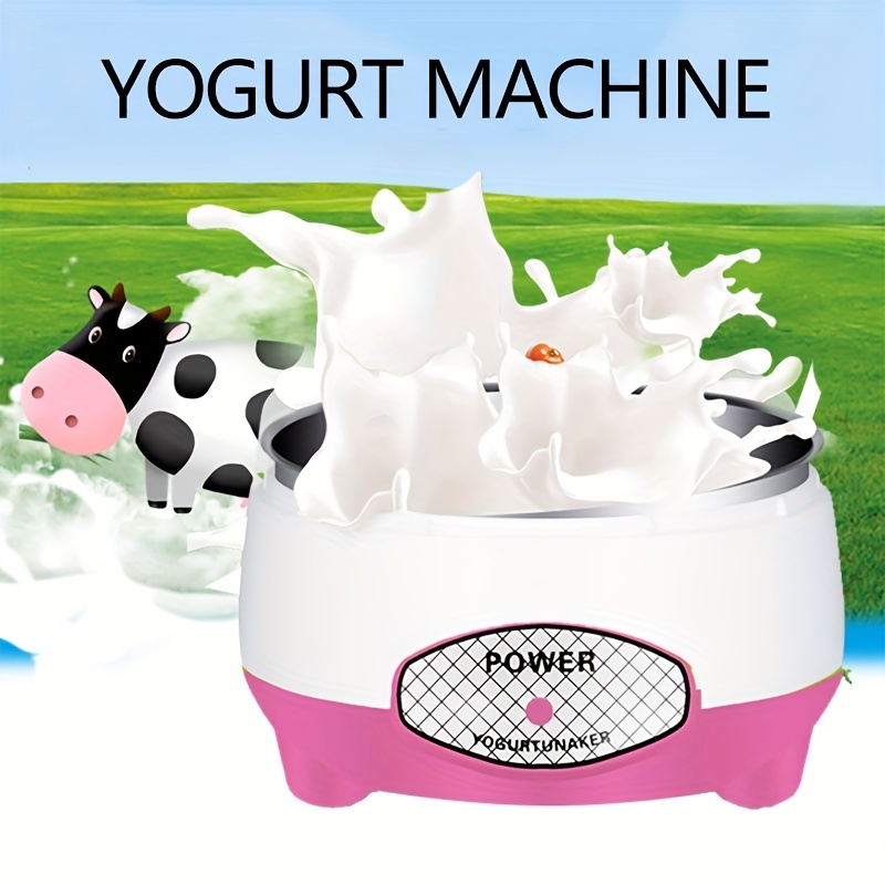 Fabricante de yogur digital de acero inoxidable - Capacidad de 1L/35.2OZ,  totalmente automático, contenedor de yogur casero DIY