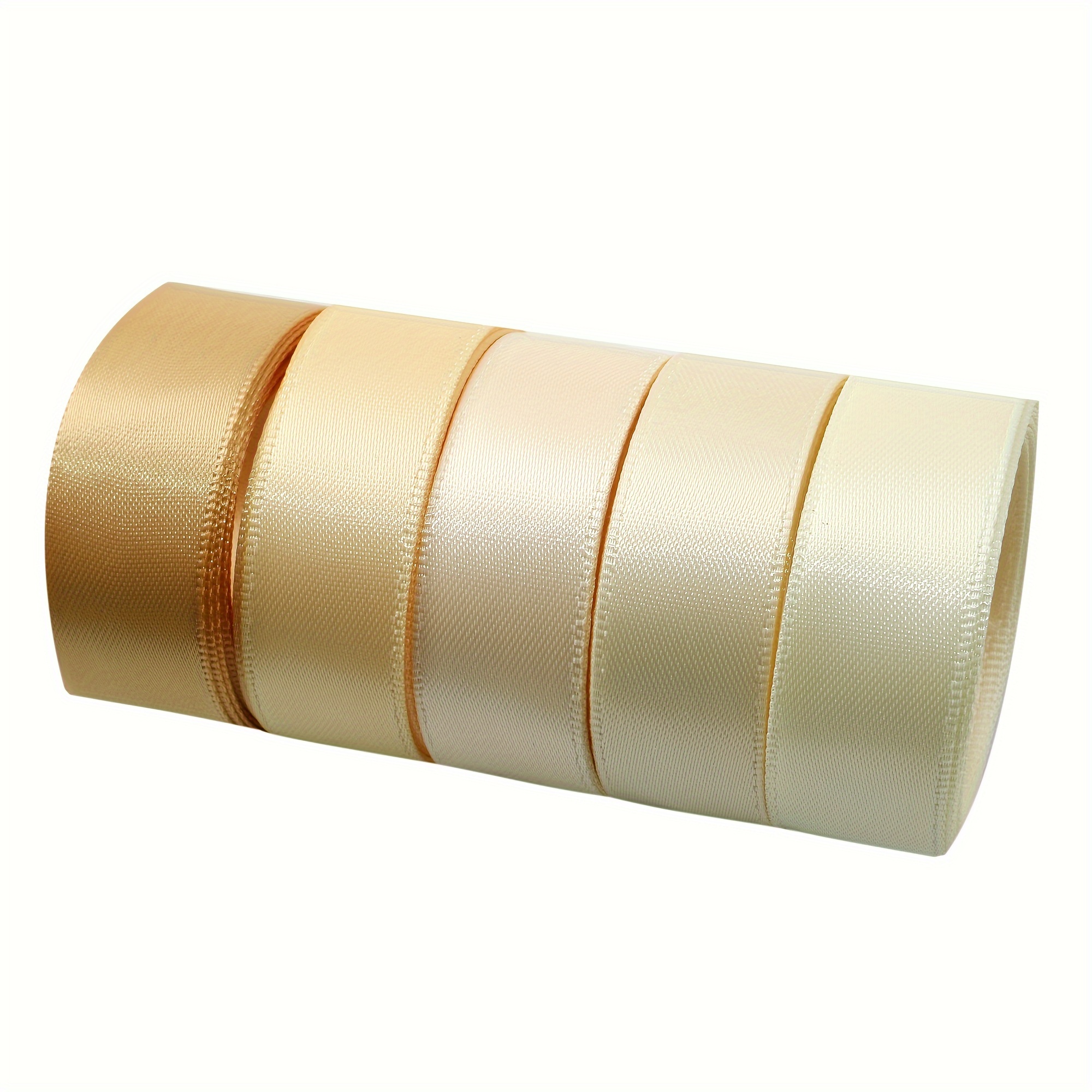 X 5 Yards Solid Color Grosgrain Ribbon Set For Gift Wrapping - Temu