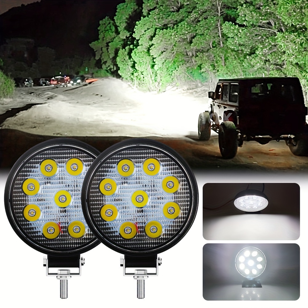 1pc 2pcs 7,62 Cm LED-Arbeitslicht Auto-LED-Scheinwerfer-Arbeitslichtleiste  Rund 21SMD Traktor-Spotlight Für Jeep Trucks SUV ATV Nebelscheinwerfer 12V