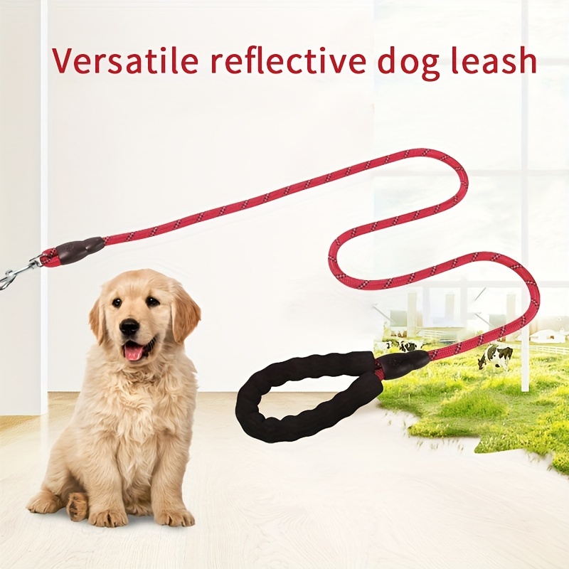 Guinzaglio riflettente per cani, guinzagli per cani in corda intrecciata in  nylon resistente