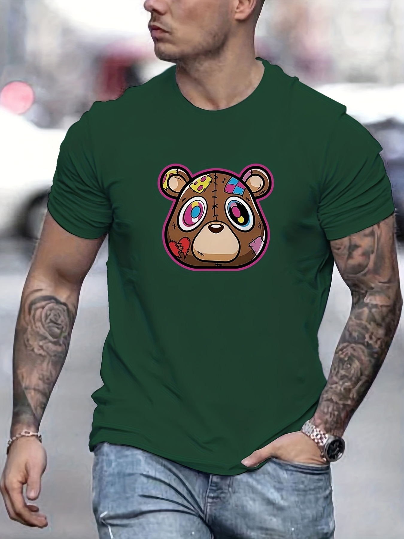 teddy bear stitches' Men's T-Shirt
