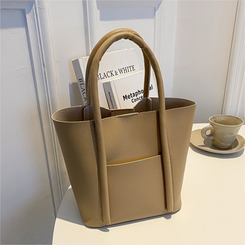 Mini reversible faux hot sale leather tote bag