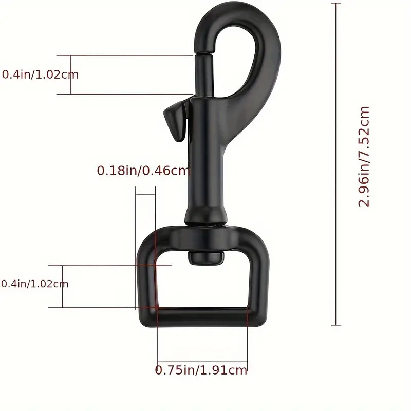 1/6Pcs Swivel Eye Bolt Snap Hooks, Heavy Duty Clasp Snaps Hooks Trigger  Clip, Spring Buckle for Linking Pet Collar