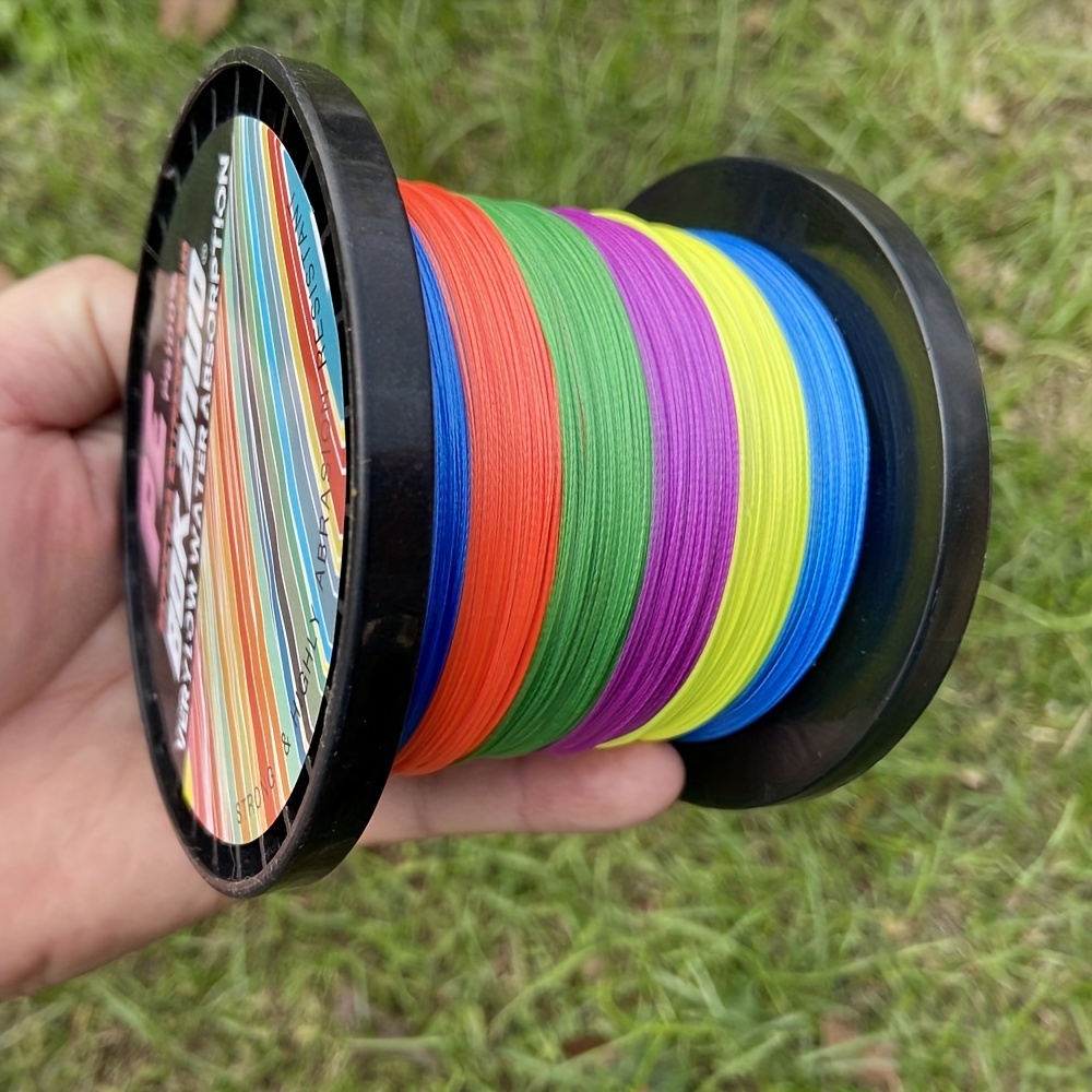 500m/1640.4ft Super Strong Anti-abrasion Fishing Line, 4-Strand  Multifilament PE Braided Line, 6-100 LB For Smooth Long Casting
