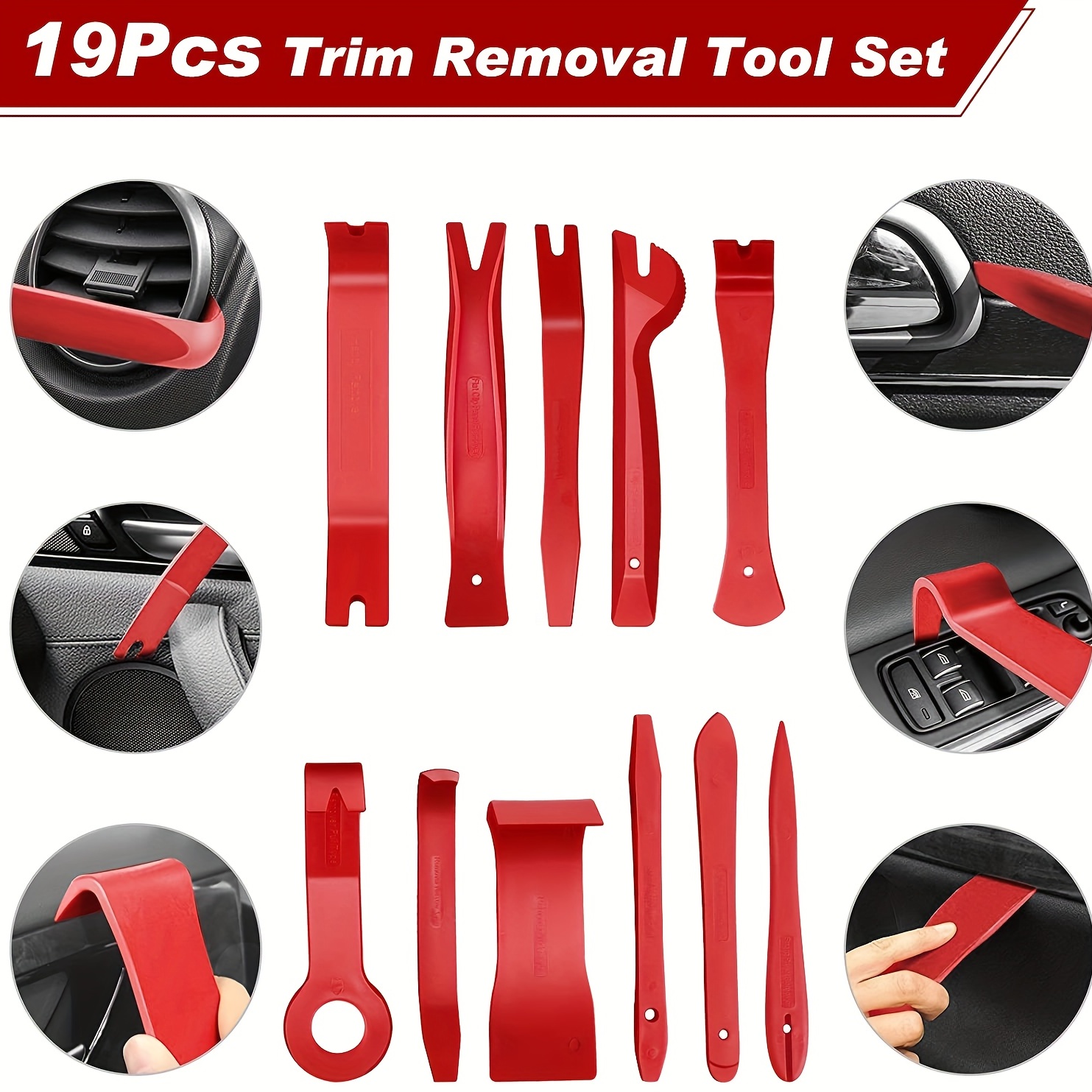 Universal Car Interior Removal Tool Kit Pry Tool Kit For Removing Door  Cleats And Audio Dashboard - Automotive - Temu United Kingdom