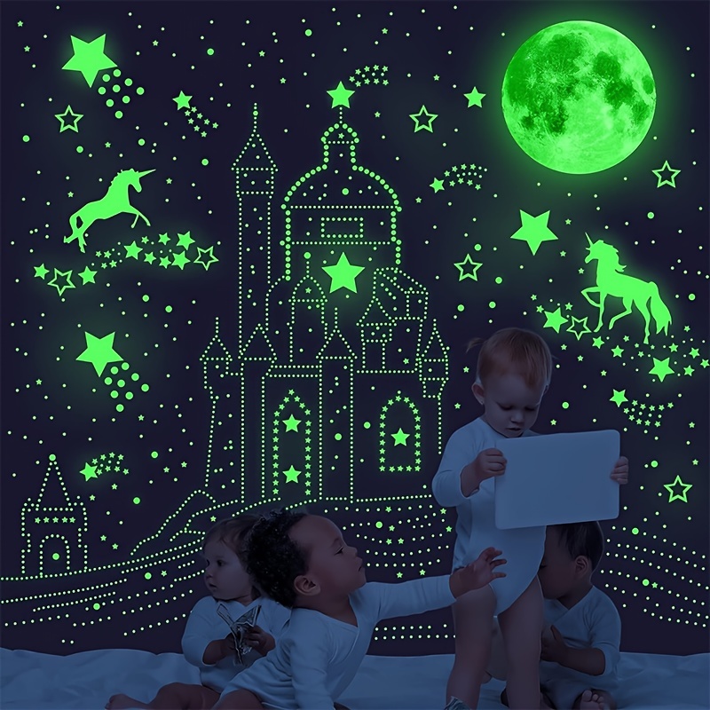 Glow In The Dark Stars For Ceiling, 893pcs Wall Stickers Including