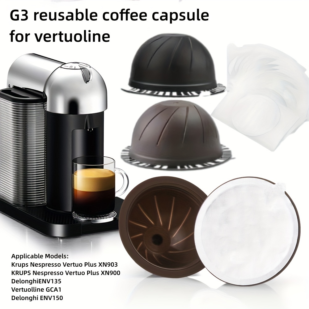 Set capsule ricaricabili compatibili Nespresso (acciaio)
