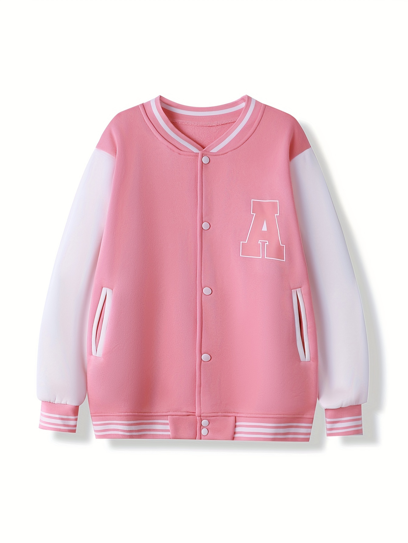 Pink Letterman's Jacket