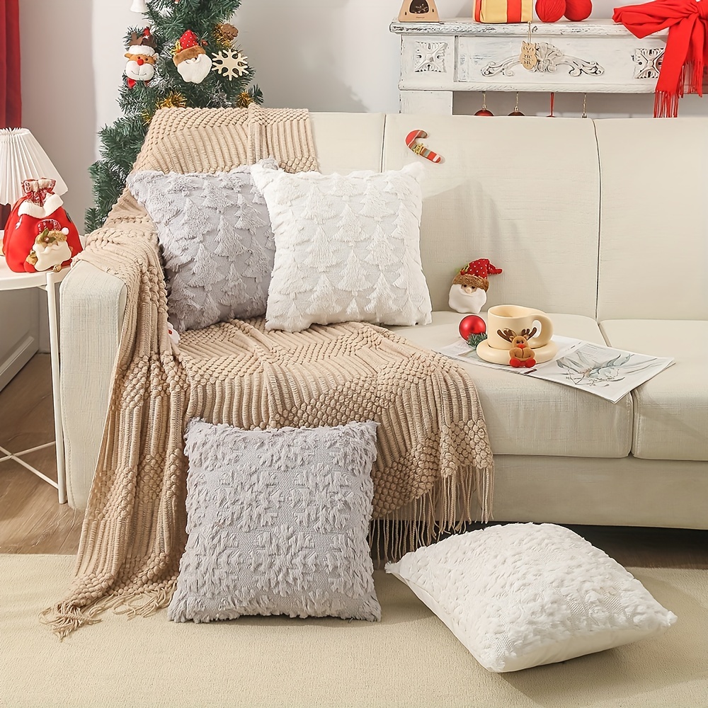Christmas Tree Throw Pillow Soft And Comfortable Christmas