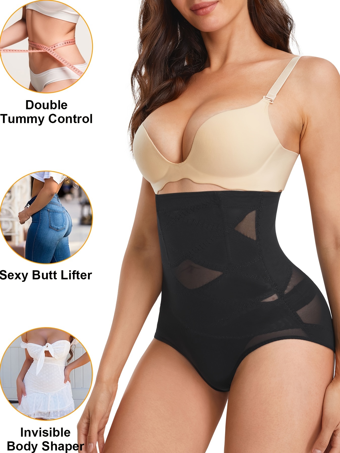Gotoly Women Butt Lifter Padded Shapewear Tummy Control Knickers