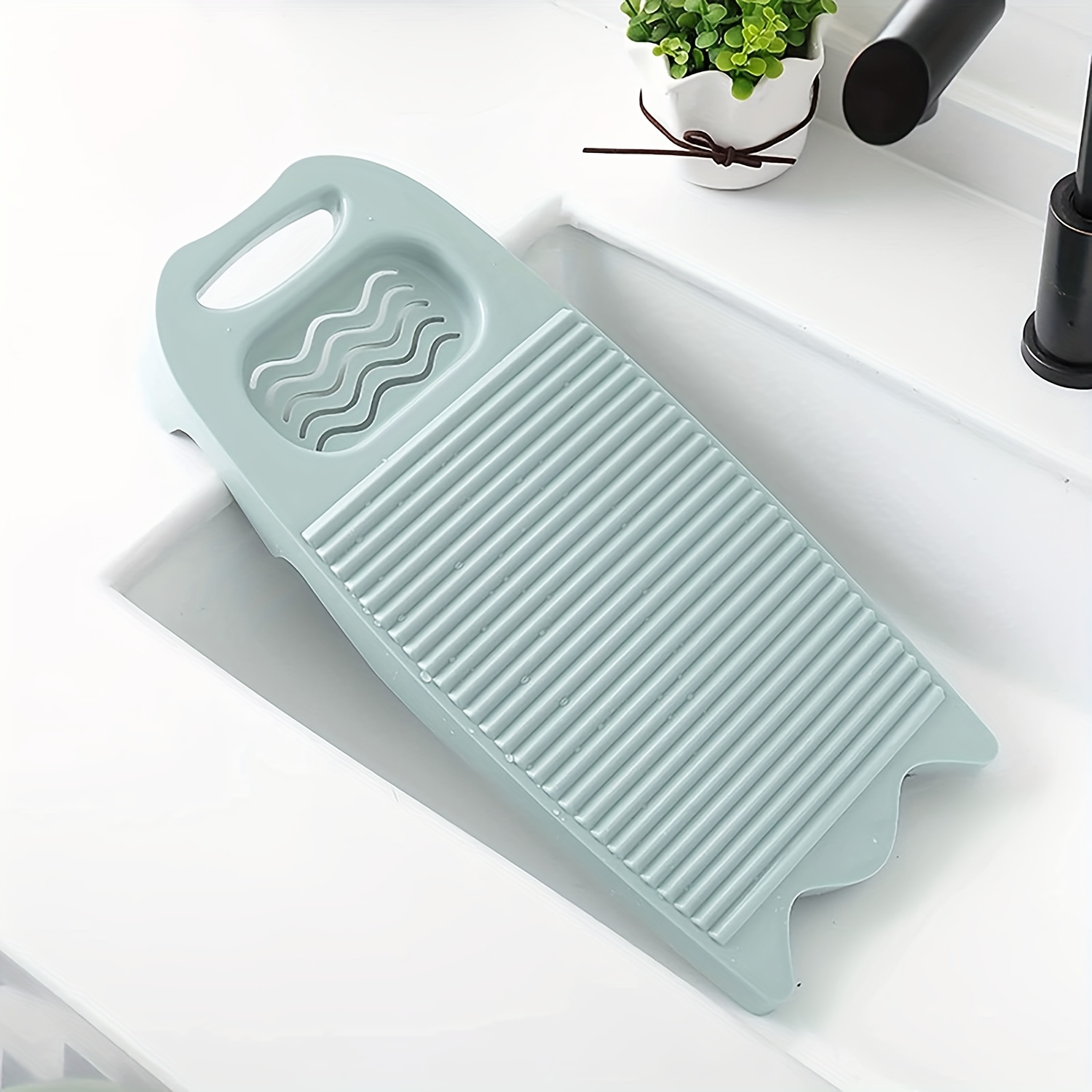 Plastic Washboard for Hand Washing Clothes - Household Laundry Board