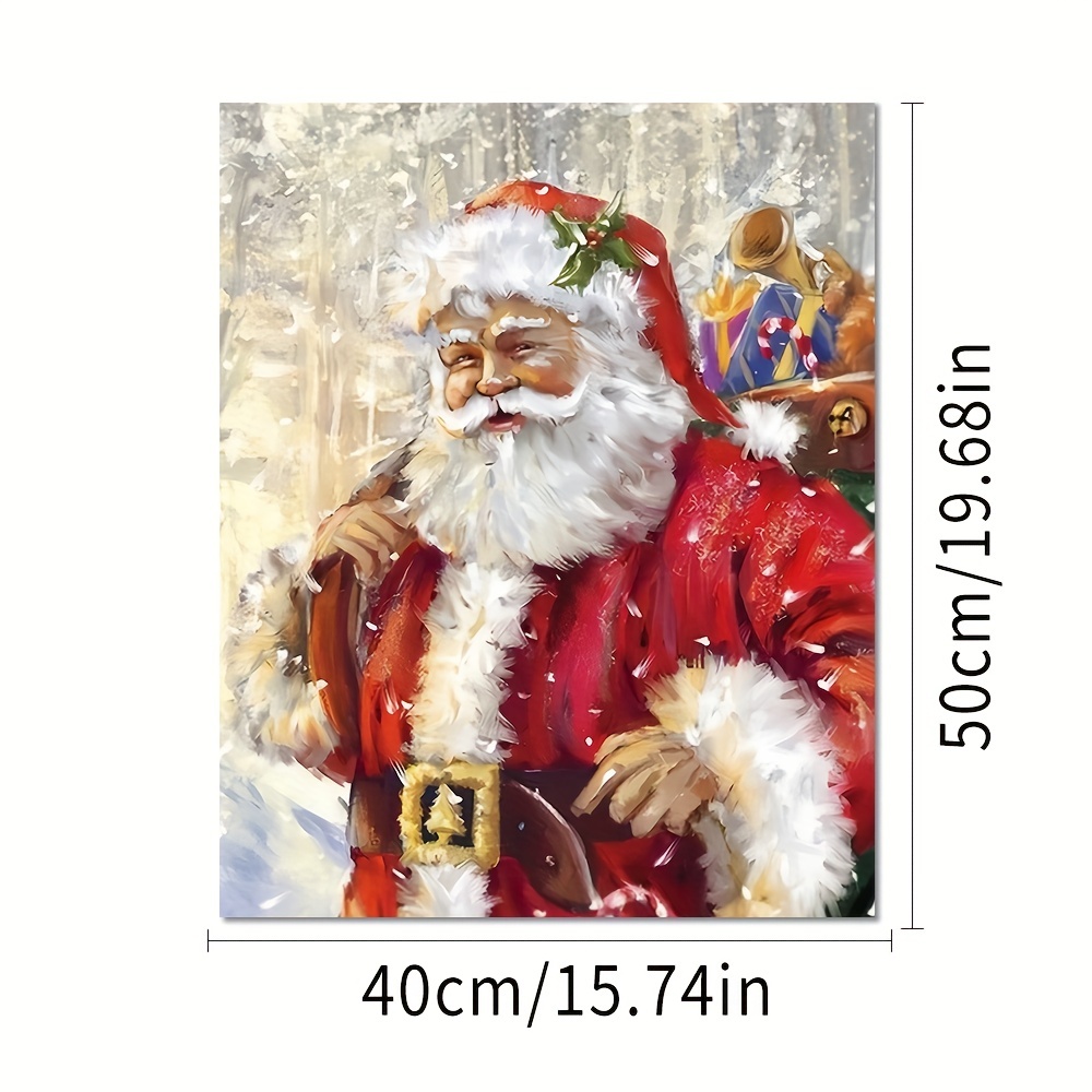 Santa Claus Easy Diy Oil Paint By Numbers For Adults - Temu