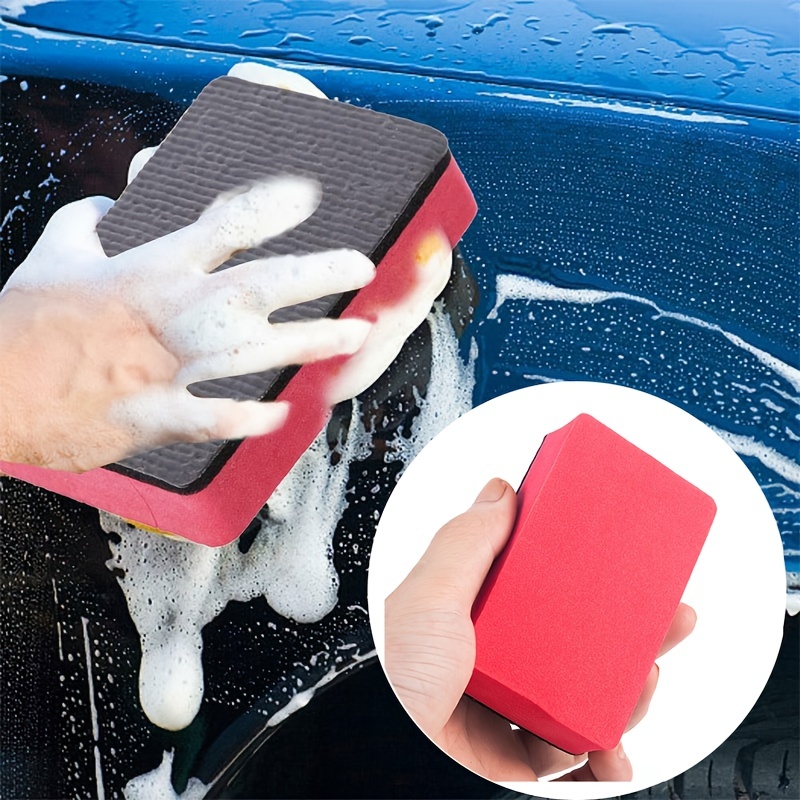 3Pc Car Clay Bar Pad Sponge Block Cleaning Eraser Wax Polish Pad Tools  Black Car Maintenance Tools