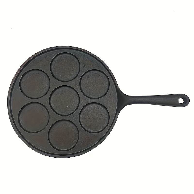 1 Frying Pan Cast Iron Medical Stone Fried Egg Pan Sectional - Temu