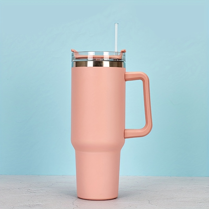 Stainless Steel Tumbler With Lid And Straw Portable Thermal - Temu