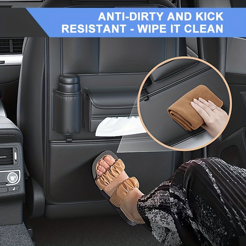 Waterproof Kick Mats Car Seat Back Protectors Back of Seat Organizers –  SEAMETAL