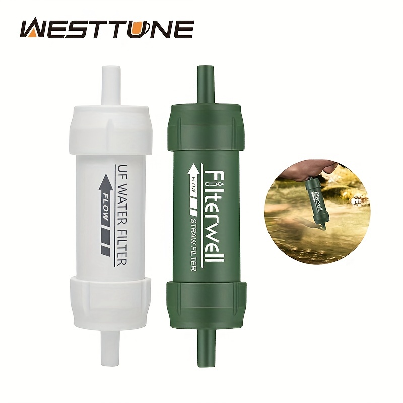 Water Filter Straw Portable Water Purifier Camping Travel Hiking Fishing  Outdoor Survival Equipment - Sports & Outdoors - Temu