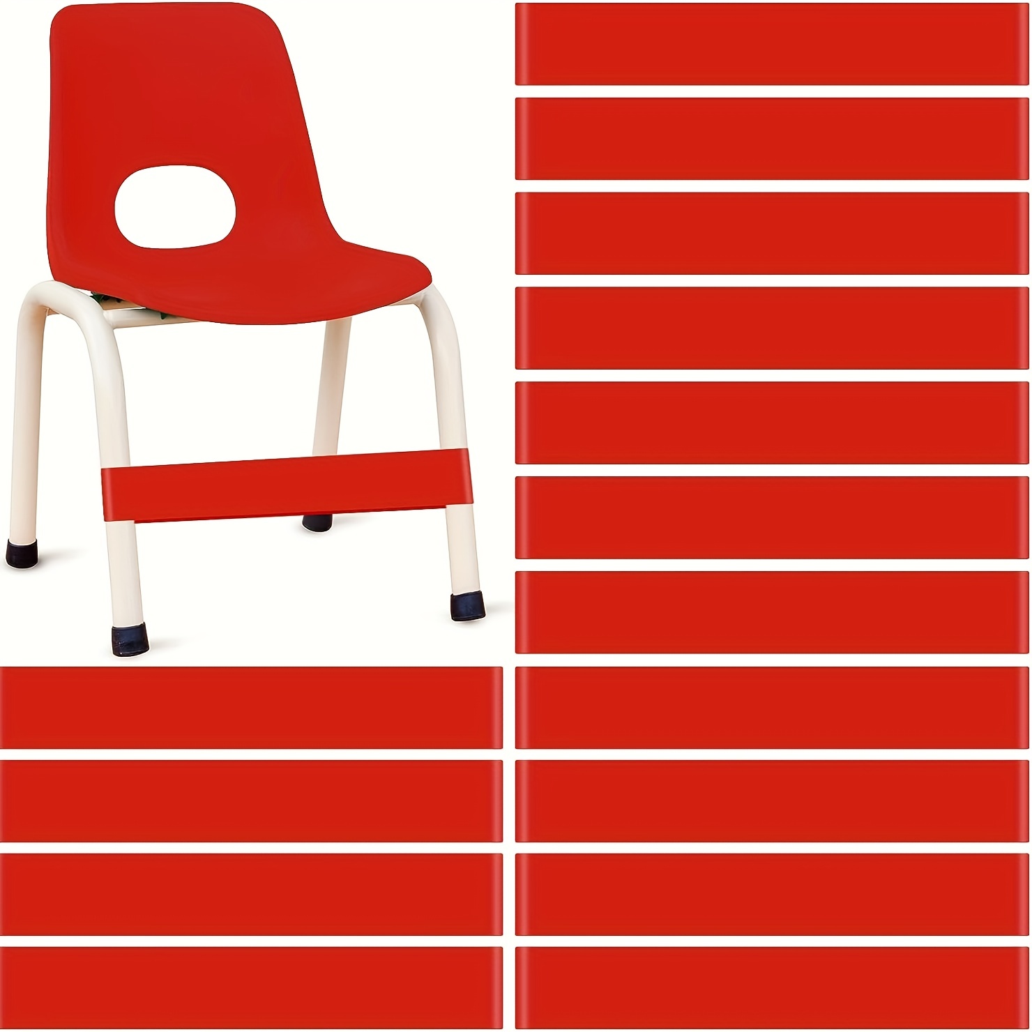 red school chair