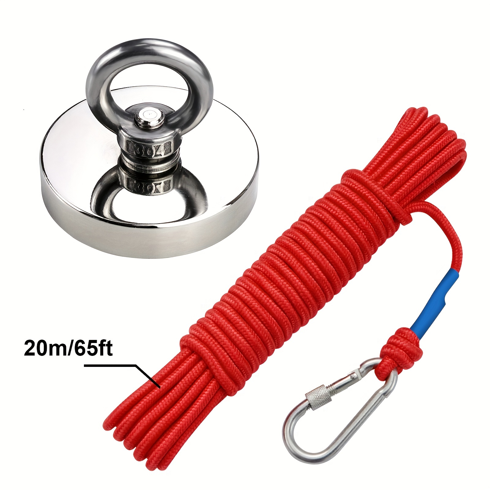 Fishing Magnet Kit Rope Fishing Magnets Max Pulling includes - Temu