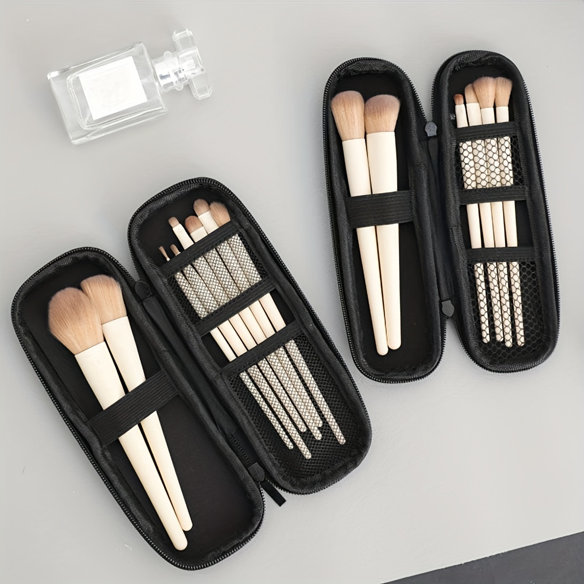 Travel Makeup Brush Holder Make Up Organizer Bag Case - Temu