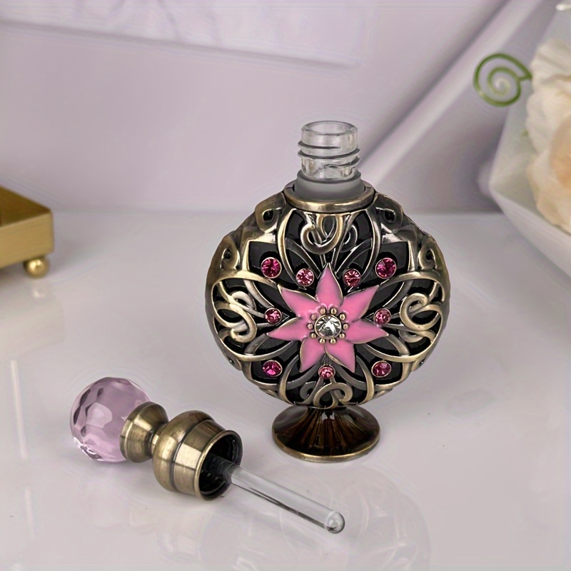 New Bronze Xiangyang Flower Flat Bottle Perfume Bottle High - Temu
