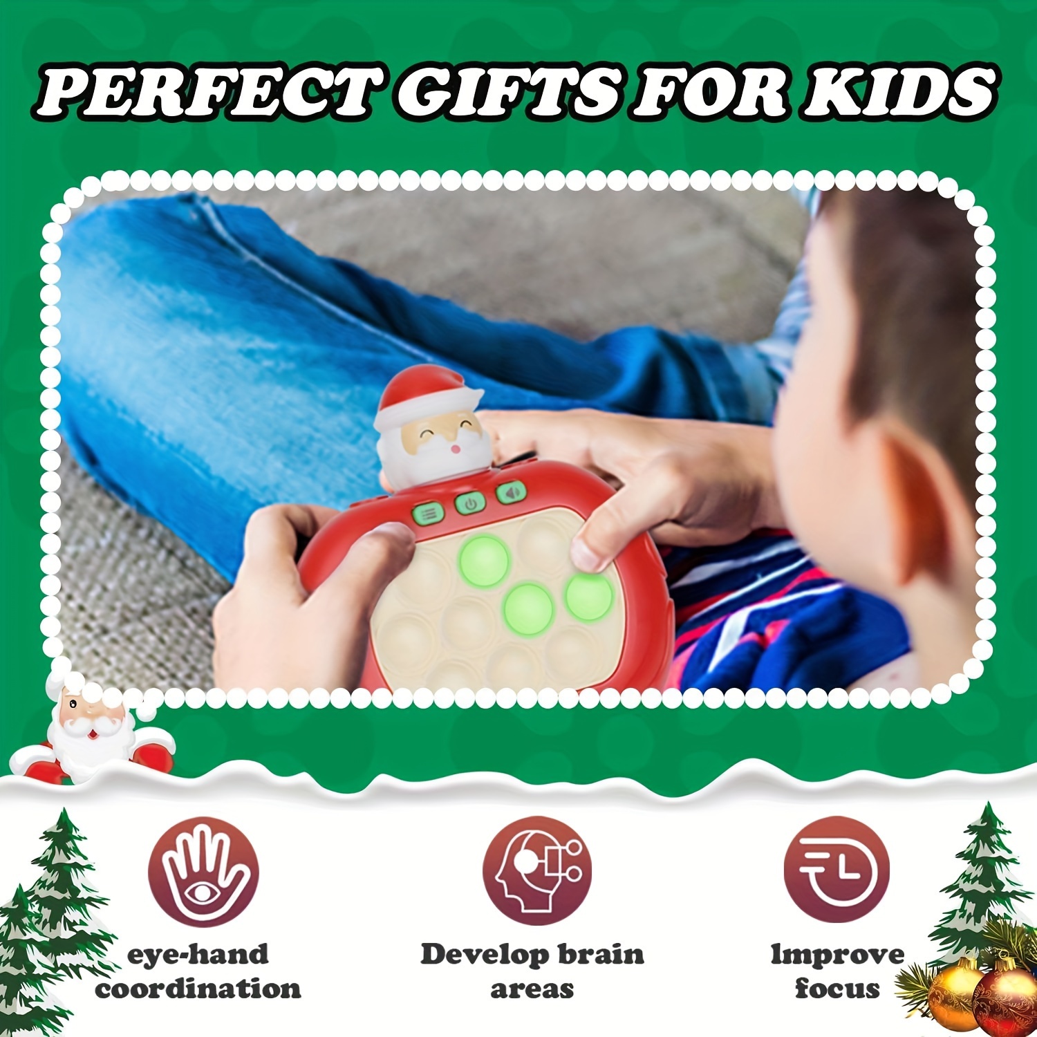 Electronic Pop It Fidget Toys for Kids 8-12, Quick Push Game Pop It Sensory  Toys & Games for Autism Autistic Boy Girl Children, Brain Memory Games