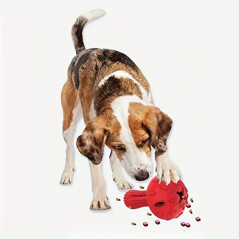 Dog Chew Toy For Large & Medium Dogs, Rubber Treat Dispensing Toy For  Aggressive Chewers, Interactive Slow Feeder Tough Puzzle Toys Teeth  Cleaning - Temu