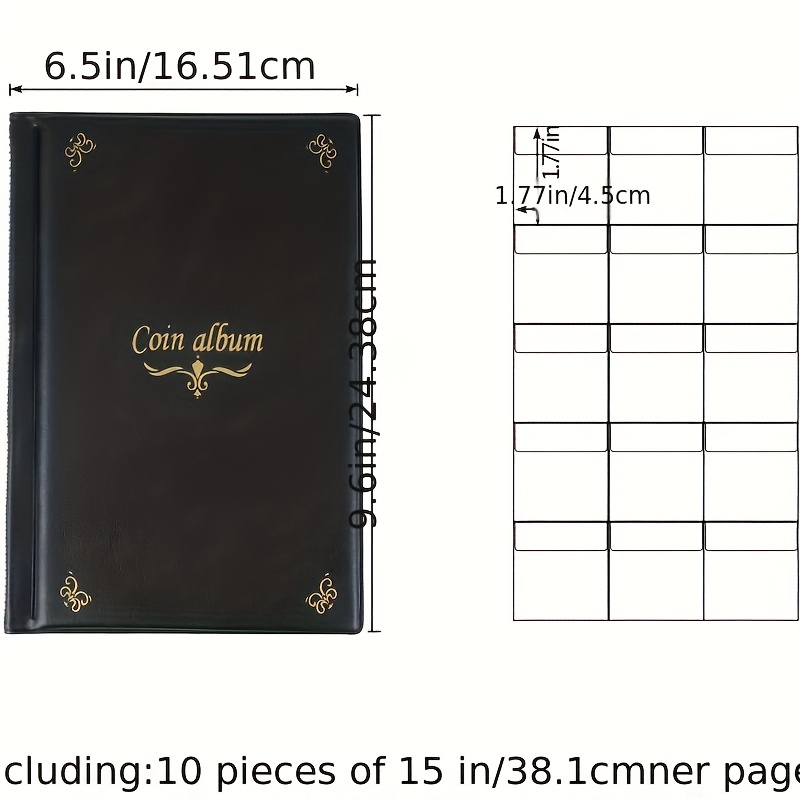 150 Grid Transparent Pvc Coin Collection Book Ancient Coins - Temu