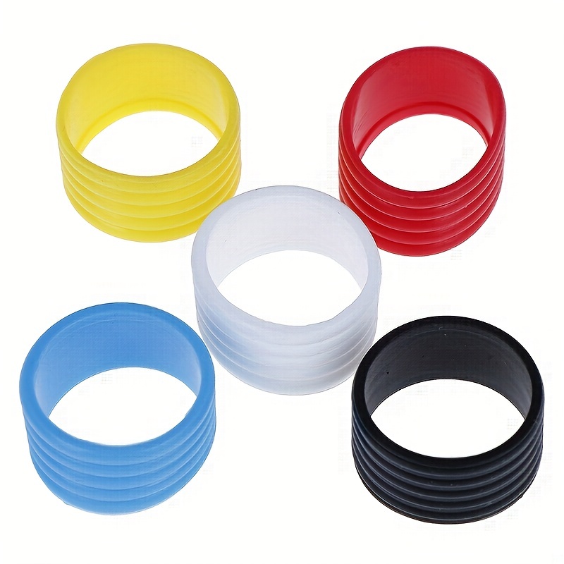 4pcs Tennis Racket Rubber Ring Grips - Stretchable Rubber Ring