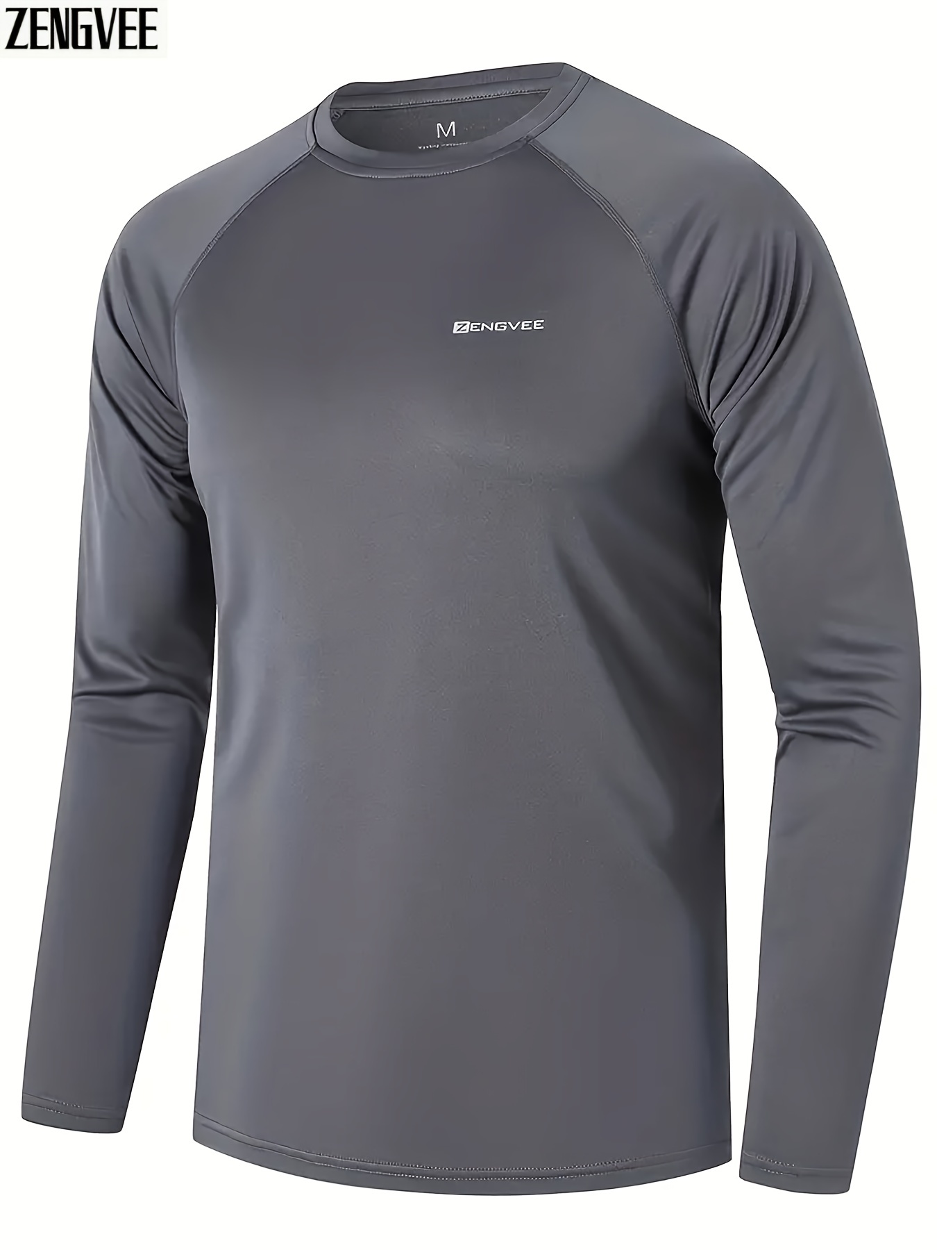 Men Rash Guard UV Protection Quick Dry Swim Shirts Sports Fitness Basic  T-Shirts