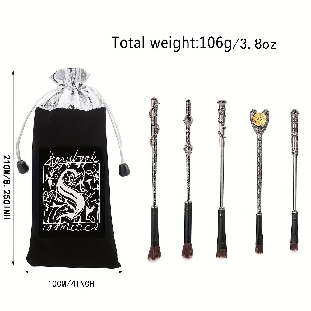 10pcs Silver Magic Eyeshadow Makeup Tools Set Gift For Girls