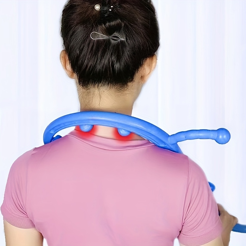 Back And Neck Massager - Self Massage Tool, Massage Trigger Point Cane,  Handheld Back, Neck, Shoulders, Leg And Foot Massager Bar, Muscle Knot  Remover