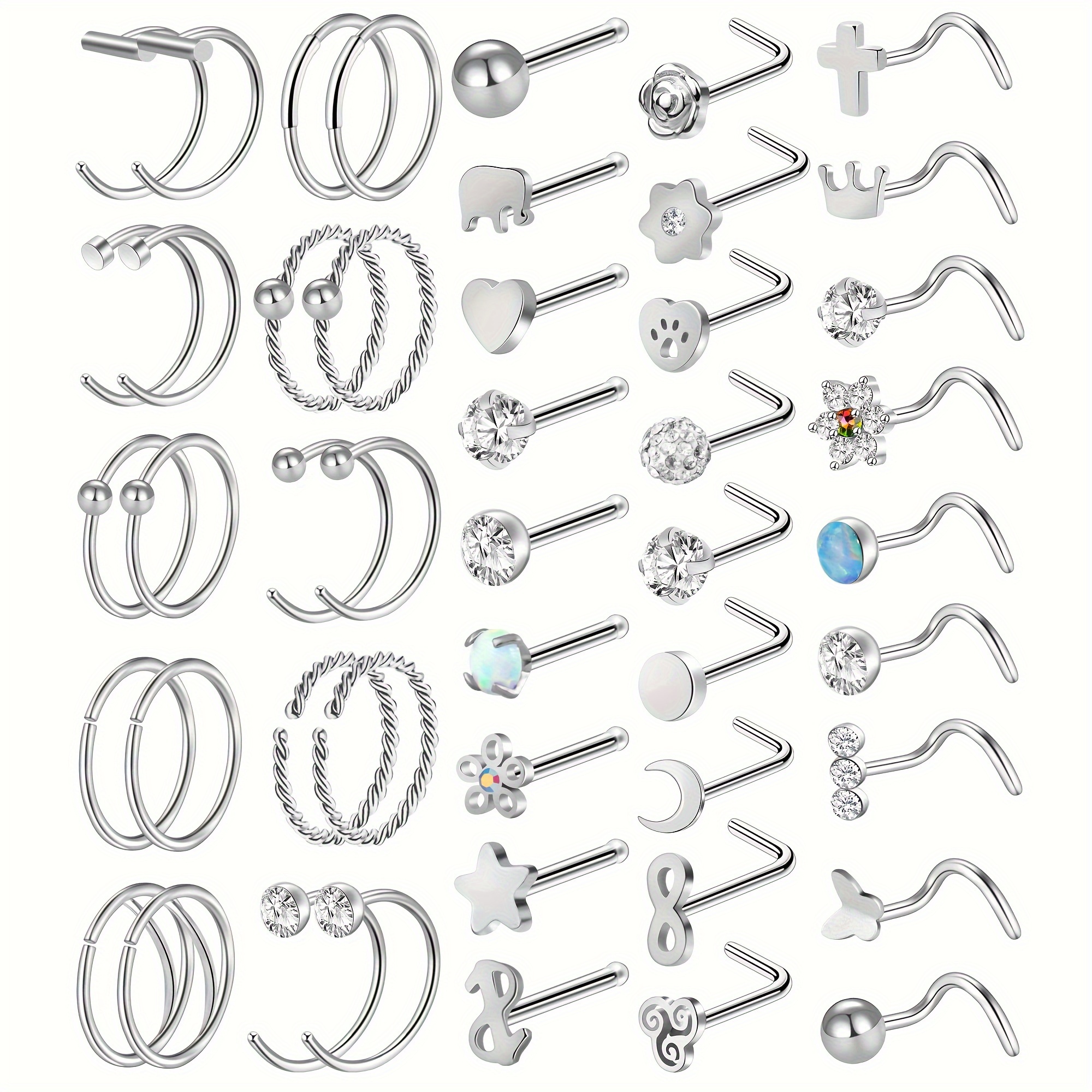 Nose hot sale screw jewelry