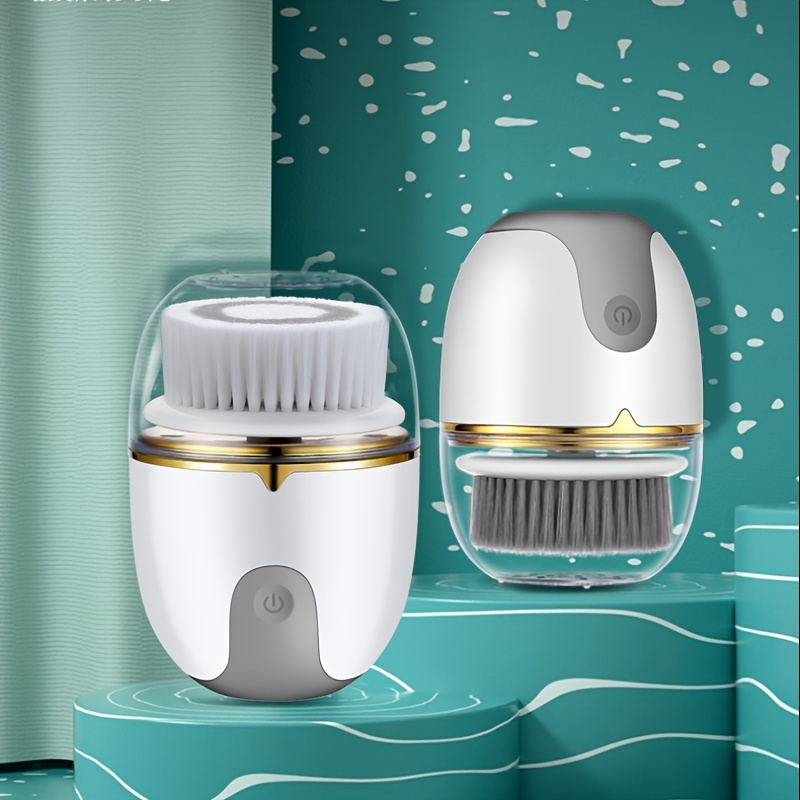 Cepillo de limpieza facial, limpiador facial eléctrico 3 en 1, masajeador  vibratorio, IPX7 impermeable, cepillo facial recargable por USB para