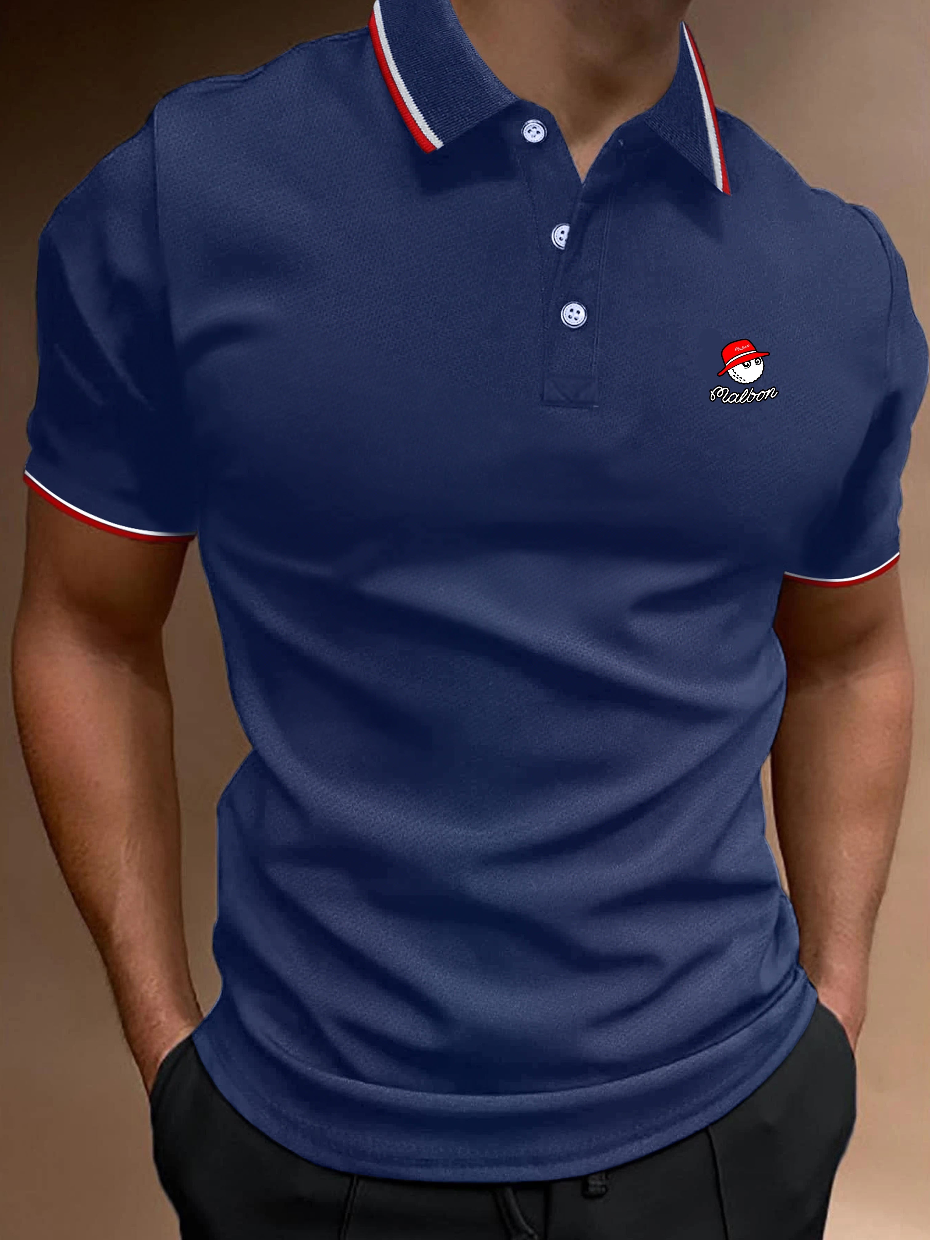 Camisa de hombre Lacoste Golf de manga corta con estampado