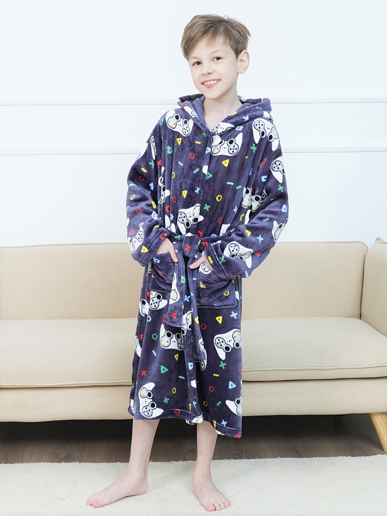 Albornoz Bata para Mujer Niños Flannel Albornoz Ducha Muchacha Coral Fleece  Pajamas Ropa de dormir Bebé Muchacho Invierno Con Capucha Toalla Robas  Adolescentes Pijamas Caliente Campo : : Moda