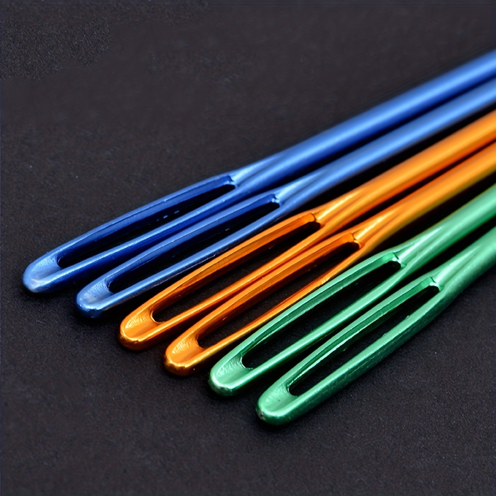 Bent Aluminum Yarn Needles 8pcs