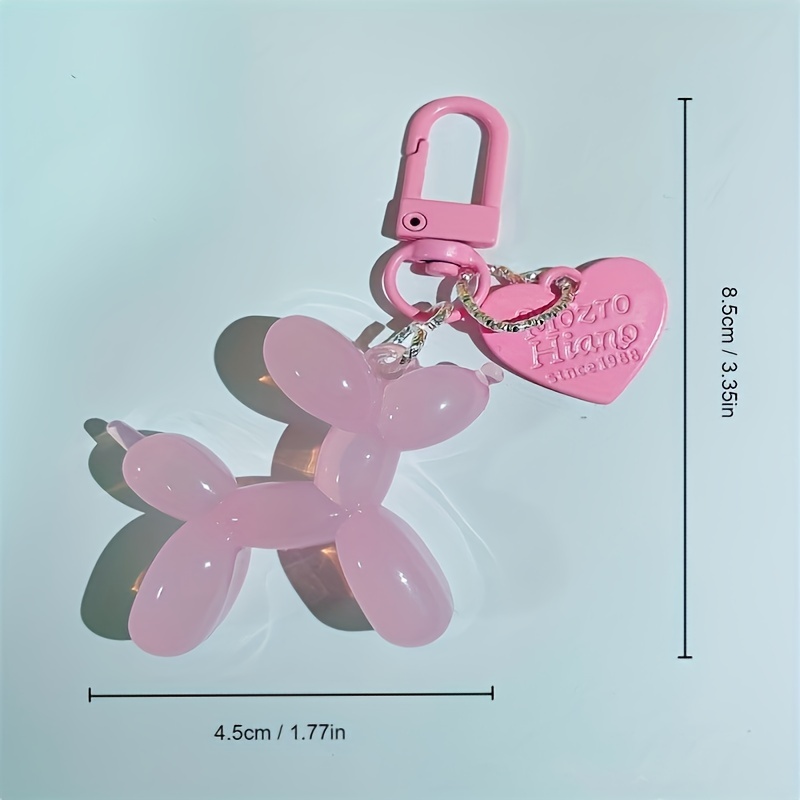 Jelly Balloon Dog Keychain Cute Acrylic Keychain Bag Purse - Temu United  Arab Emirates